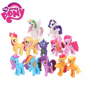 12 vnt. My Little Pony žaisliukų rinkinys