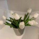 Aukštos kokybės dirbtinių gėlių puokštė (10 vnt. tulpių) photo review