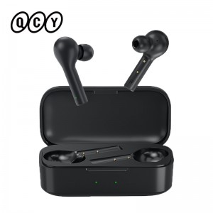 QCY T5 Wireless Bluetooth Headphones V5.0 Touch Control Earphones Stereo HD Talking with 380mAh Battery- 1