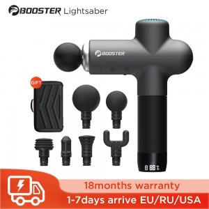 Booster Massage Gun Electric Neck Massager Smart Hit Fascia Gun for Body Massage Relaxation Fitness Muscle Pain Relief