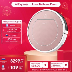 ILIFE V7s Plus Robot Vacuum and Mop Cleaner,120mins Automatic Charging,Home Appliance,For Sweeping and Mopping Smart Home