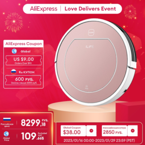 ILIFE V7s Plus Robot Vacuum and Mop Cleaner,120mins Automatic Charging,Home Appliance,For Sweeping and Mopping Smart Home