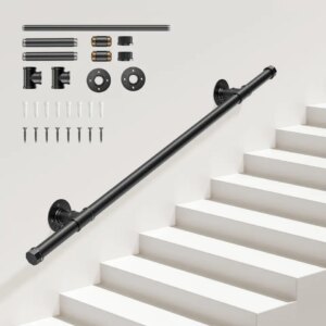 Secure Pipe laiptų turėklai iš plieno