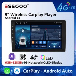 ESSGOO 9″ Android Automagnetola su CarPlay