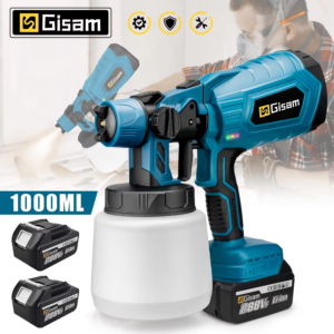 Gisam 1000ml belaidis dažų purkštuvas