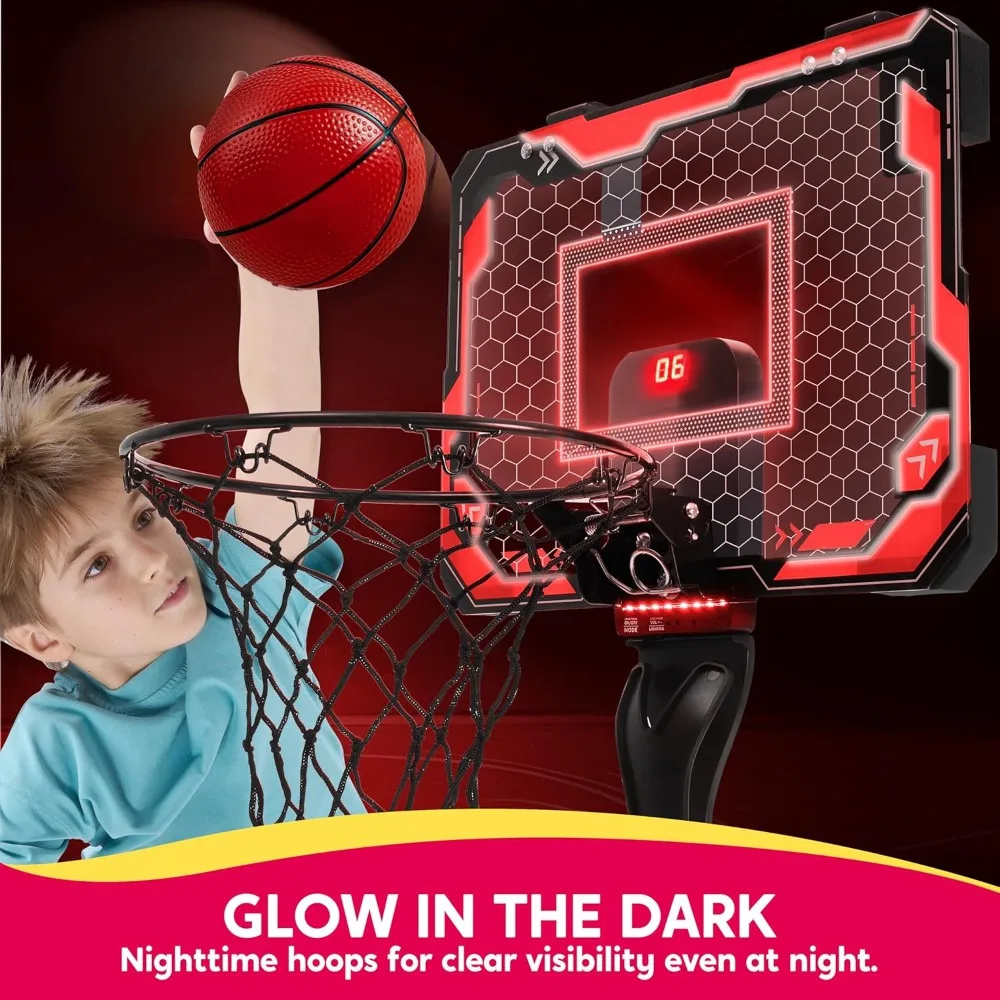 JOYFY mini šviečiantis krepšinio lankas ant durų - Image 3
